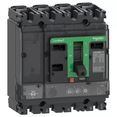 SCHNEIDER C25V42D100 ÚJ GENNSX250HB1 megszakító 2.2 100A 4P