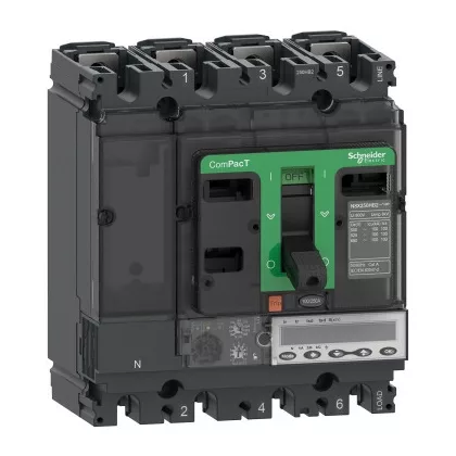   SCHNEIDER C25V45E100 ÚJ GENNSX250HB1 megszakító 5.2 E 100A 4P