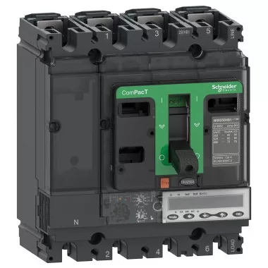 SCHNEIDER C25V46E160 ÚJ GENNSX250HB1 megszakító 6.2 E 160A 4P