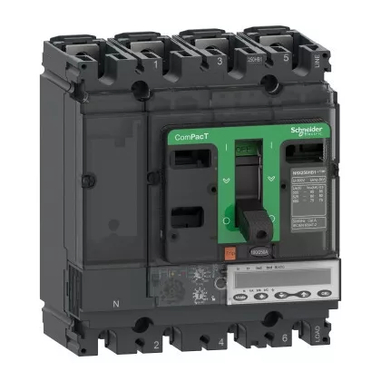 SCHNEIDER C25V46E250 ÚJ GENNSX250HB1 megszakító 6.2 E 250A 4P