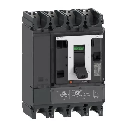 SCHNEIDER C40F4TM400D1 ÚJ GENCOMPACT NSX400 TMDC PV 4P megsz