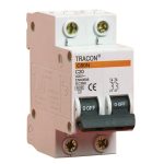 TRACON C60-32-2 Kismegszakító, 2 pólus, C karakterisztika 32A, 6kA
