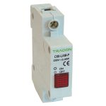   TRACON C60-LAM-P-L Sorolható ledes jelzőlámpa, piros 230V, 0,6 W