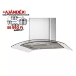 CATA 02025205p Cata - Páraelszívó ISLA GAMMA 900 X/E inox-üveg LED + Cata PROFESSIONAL edé