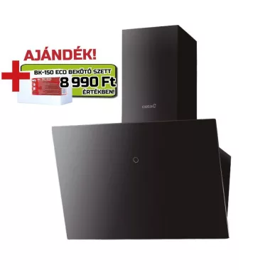 CATA 02032205sz Cata - Páraelszívó LENA 600 XGBK fekete + BK150 ECO bekötő szett CATA 02032205sz Cata - Páraelszívó LENA 600 XGBK fekete + BK150 ECO bekötő szett