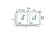 CATA 02625008 - Mosogatótálca CB-2 inox CATA 02625008 - Mosogatótálca CB-2 inox