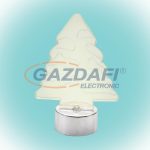   HOME CDM 8/T LED-es asztali dísz, fenyőfa, akril, meleg fehér világítás, 7x10 cm