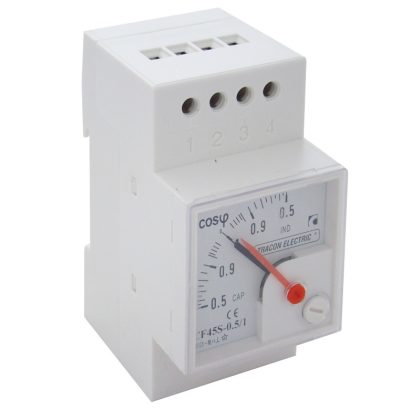   TRACON CF45S-0,5/3 Sínre pattintható analóg teljesítménytényező mérő 400V/5A