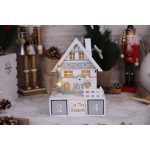 TRACON CHRACHR8WW Led karácsonyi kocka naptár, házikó, fa, elemes (X220075) Timer 6+18h,8L