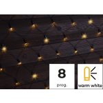   TRACON CHRNOP220WW Karácsonyi fényháló, kültéri/beltéri (X22032) 230VAC, 5+3x1,5M, 220LED, 6W, 2600-2700K, IP44