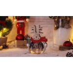   Tracon CHRRDW3WW LED karácsonyi dekoráció, szarvas, elemes Timer 6+18h,3LED, 3000K, 2xAAA
