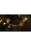 TRACON CHRSTBGM20WW LED karácsonyi lánc,mini gömb,elemes (X22065) Timer 6+18h,20LED, 3000K, 2xAA