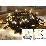   TRACON CHRSTOSC500WW Karácsonyi sziporkázó fényfüzér, kültéri/beltéri (X22010) 230VAC, 5+50M, 500LED, 7,2W, 2600-2700K, IP44