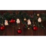   TRACON CHRSTPBW10WW LED karácsonyi lánc, pingvin,medve, elemes (X22072) Timer 6+18h,10LED, 3000K, 2xAA