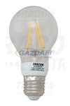 TRACON COGA604W COG LED gömb fényforrás, átlátszó 230 VAC, E27, 4 W, 400 lm, A60, 3000K