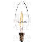   TRACON COGC372W COG LED gyertya fényforrás, átlátszó 230 VAC, E14, 2 W, 200 lm, C37, 3000K