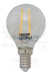 TRACON COGP452W COG LED gömb fényforrás, átlátszó 230 VAC, E14, 2 W, 200 lm, P45, 3000K