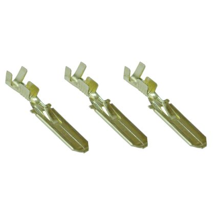   TRACON CS6B Szig.tlen rátolható csatlakozó csap, sárgaréz, rögz.csapos 6,3×0,8mm, 1-2,5mm2