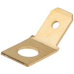   TRACON CSA-45-4 Csavaros rögzítésű szigeteletlen csatlakozó csap, sárgaréz 6,3x0,8mm 45°, M4