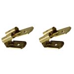   TRACON CSEL Szigeteletlen rátolható csatlakozó csap+hüvely, sárgaréz 6,3×0,8mm, 1-2,5mm2