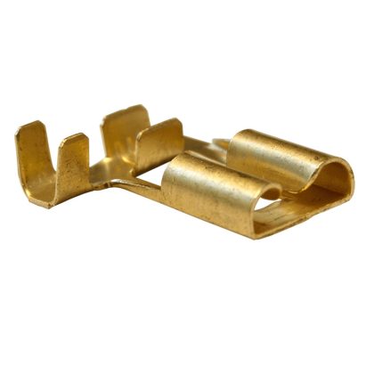 TRACON CSH09B Szig.tlen rátolható csatl. hüvely, ónozott réz, rögz.csapos 7,7×0,8mm, 1-2,5