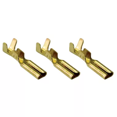 TRACON CSH3 Szigeteletlen rátolható csatlakozó hüvely, sárgaréz 2,8×0,5mm, 0,5-1mm2