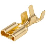   TRACON CSH6-2 Szigeteletlen rátolható csatlakozó hüvely, sárgaréz 6,3×0,8mm, 4-6mm2