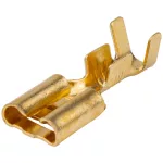   TRACON CSH6 Szigeteletlen rátolható csatlakozó hüvely, sárgaréz 6,3×0,8mm, 1-2,5mm2