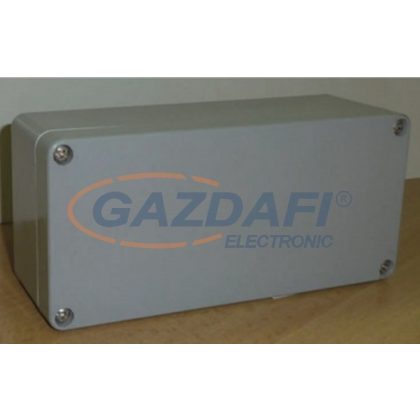   CSATÁRI PLAST CSP081606 poliészter doboz, üres, 80x160x60mm, IP 65, szürke, halogénmentes