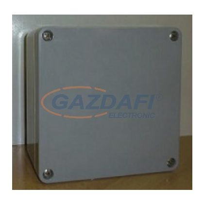   CSATÁRI PLAST CSP161609 poliészter doboz, üres, 160x160x90mm, IP 65, szürke, halogénmentes