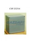 CSATÁRI PLAST CSP252516 poliészter doboz, üres, 250x250x160mm, IP 65 szürke, halogénmentes