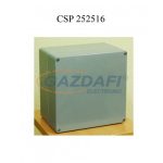   CSATÁRI PLAST CSP252516 poliészter doboz, üres, 250x250x160mm, IP 65 szürke, halogénmentes