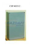 CSATÁRI PLAST CSP402512 poliészter doboz, üres, 400x250x120mm, IP 65 szürke, halogénmentes