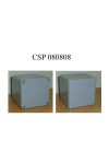 CSATÁRI PLAST CSP080808 poliészter doboz, üres, 80x80x80mm, IP 65 fekete, halogénmentes