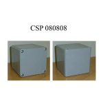   CSATÁRI PLAST CSP080808 poliészter doboz, üres, 80x80x80mm, IP 65 fekete, halogénmentes