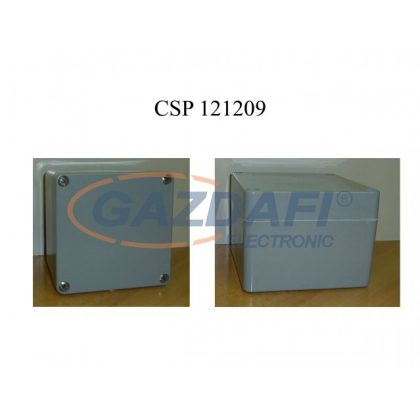   CSATÁRI PLAST CSP121209 poliészter doboz, üres, 120x120x90mm, IP 65 fekete, halogénmentes
