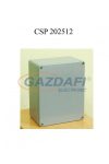 CSATÁRI PLAST CSP202512 poliészter doboz, üres, 200x250x120mm, IP 65 fekete, halogénmentes