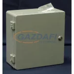   CSATÁRI PLAST CSPA 252512 PE doboz, alaplappal, 250x250x120mm, IP 65 szürke, halogénmentes