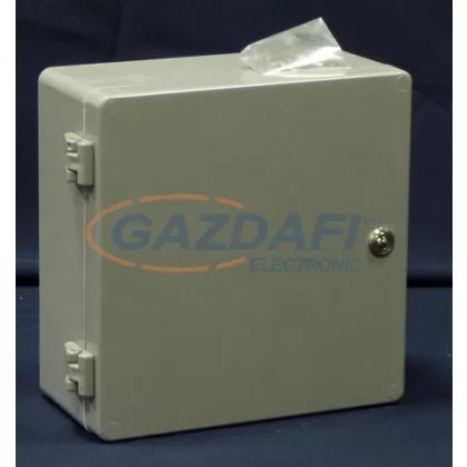   CSATÁRI PLAST CSPA 252512 PE doboz, alaplappal, 250x250x120mm, IP 65 szürke, halogénmentes