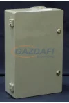 CSATÁRI PLAST CSPA 402512 PE doboz, alaplappal, 400x250x120mm, IP 65 szürke, halogénmentes
