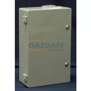 CSATÁRI PLAST CSPA 402512 PE doboz, alaplappal, 400x250x120mm, IP 65 szürke, halogénmentes