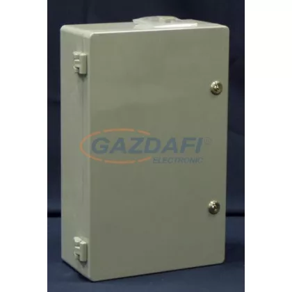   CSATÁRI PLAST CSPA 402512 PE doboz, alaplappal, 400x250x120mm, IP 65 szürke, halogénmentes