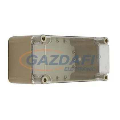   CSATÁRI PLAST PVT 1530ÁF üres doboz, átlátszó fedél, 150x300x170mm