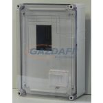  CSATÁRI PLAST PVT 3045 1/3 Fm egy vagy háromfázisú fogyasztásmérő szekrény, 300x450x170 mm