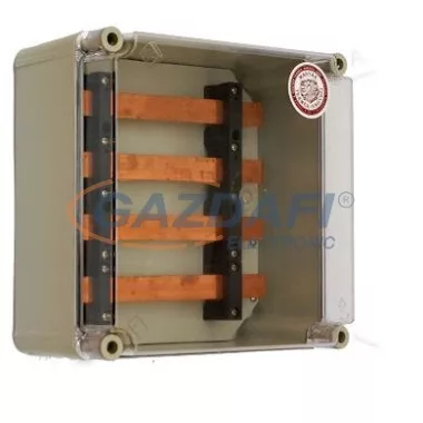 CSATÁRI PLAST PVT 3030 GS4 250A 4 sines sínszekrény, 300x300x170mm