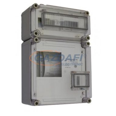 CSATÁRI PLAST PVT 3030 ÁK12–F 1F fogyasztásmérő+kismeg.sz., 300x450x170mm