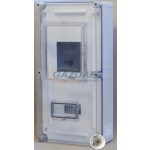   CSATÁRI PLAST PVT 3060–3Fm háromfázisú előre fizetős fogyasztásmérő 80A+6mod, 300x600x170mm