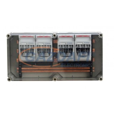 CSATÁRI PLAST PVT 3060 GS5 250A 5 sines sínszekrény 4xNH 00 szakaszoló bizt., 300x600x170mm