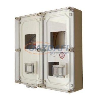 CSATÁRI PLAST PVTD 1/3VFm-H 1-3F ált+vez fogyasztásmérő DÉMÁSZ, 600x600x170mm