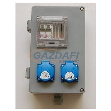 CSATÁRI PLAST CSE 002 2x230V+km Elosztószekrény, 160x260x90mm